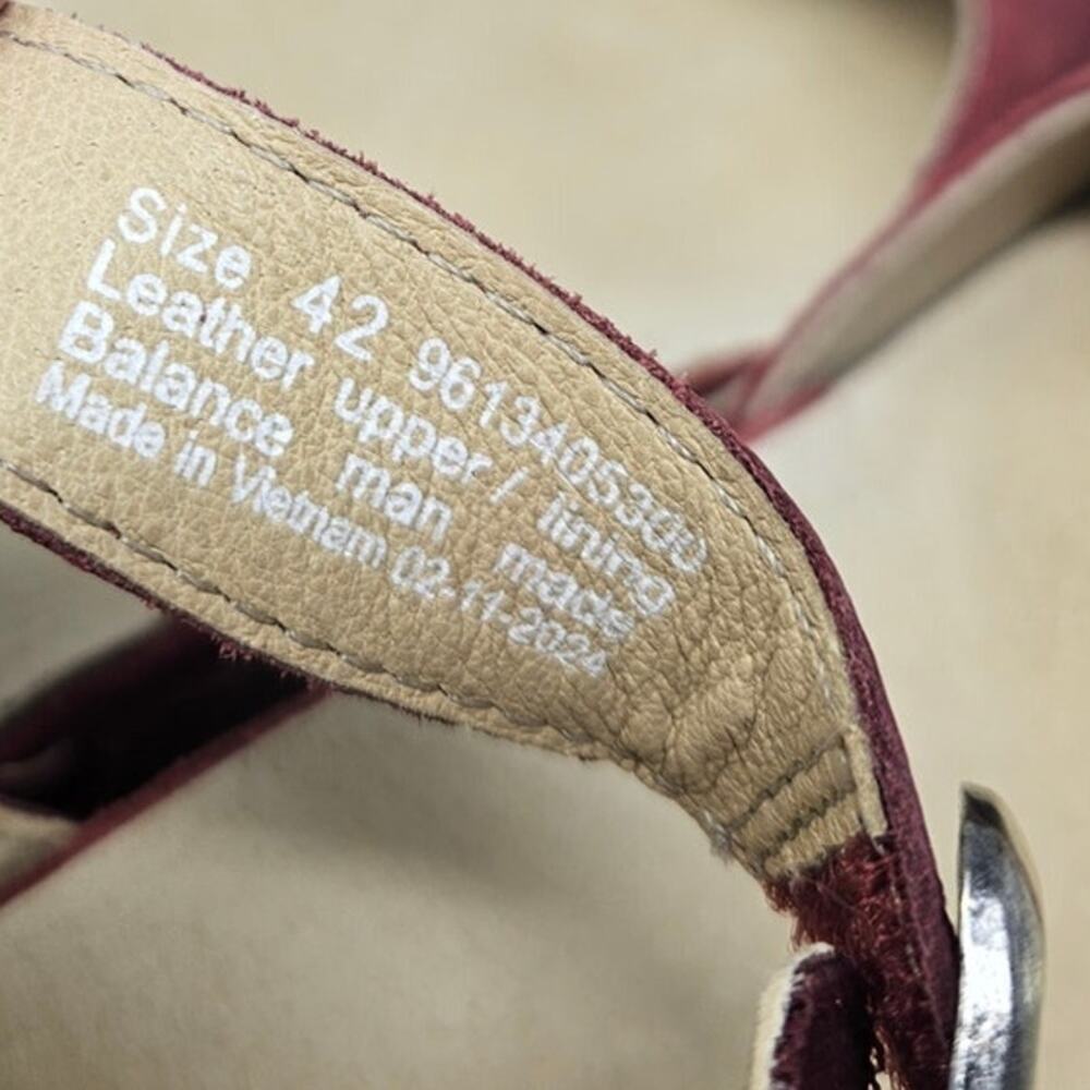 Dansko 42 Mae Mary Jane Red Comfort Wedge Casual Gorpcore Leather Ankle Strap - Picture 2 of 6